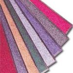 Floor mats with different vibrant colours.
